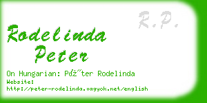 rodelinda peter business card